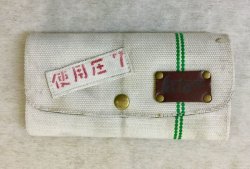 画像1: 消防ホース&牛革のお財布(お財布ポシェットにも！)